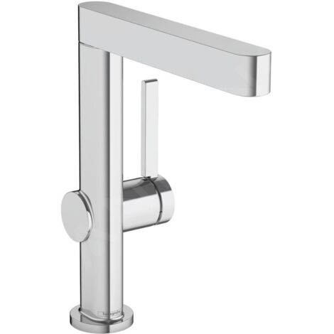 Hansgrohe – Mitigeur de lavabo 230 avec vidage Push-Open et bec rotatif – Finition chrome – Hauteur 248 mm – 76060000