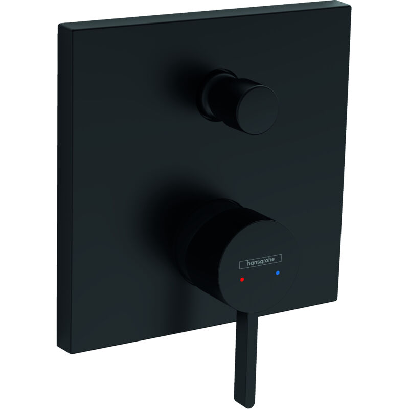 Hansgrohe Finoris - Mitigeur de baignoire encastré, 2 sorties, noir mat 76415670