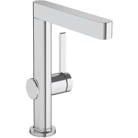 Hansgrohe Finoris - Waschtisch Einhebelmischer 230, mit Ablaufgarnitur Push-Open und schwenkbarem Auslauf, EcoSmart, verchromt 76060000