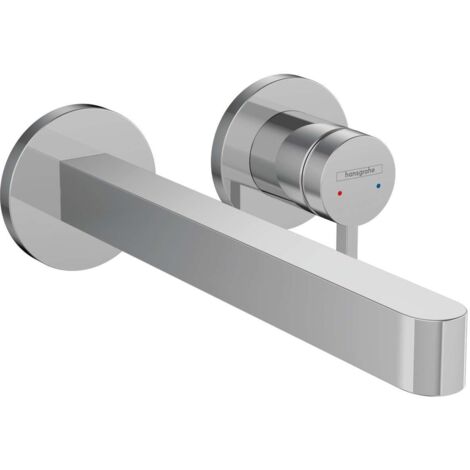 Hansgrohe Finoris - Waschtisch Einhebelmischer-Unterputz, 2-Loch Installation, EcoSmart, verchromt 76050000