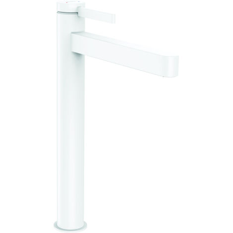 Hansgrohe Finoris - Waschtischeinhebelmischer 260, mit Ablaufgarnitur Push-Open, weiß matt 76070700