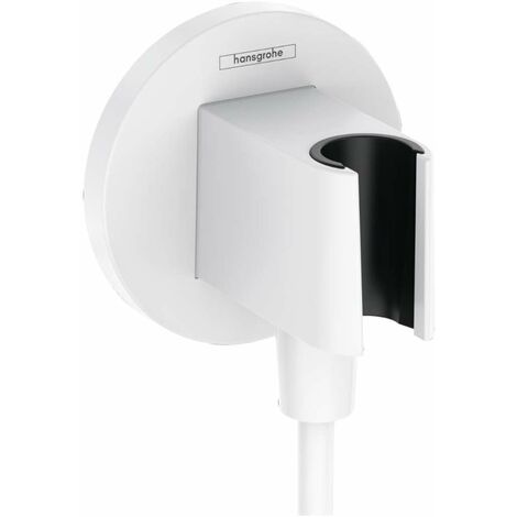 Hansgrohe Fixfit - Coude de raccordement avec support, blanc mat 26888700