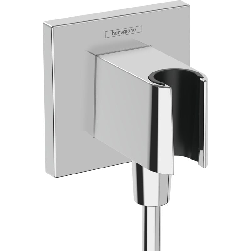 Hansgrohe - Fixfit - Coude de raccordement avec support, chrome 26889000
