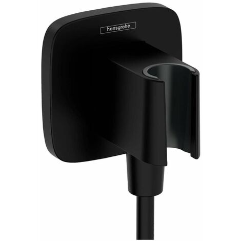 Hansgrohe Fixfit - Presa d'acqua con supporto per doccetta, nero opaco 26887670