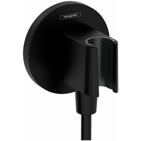 Hansgrohe Fixfit - Presa d'acqua con supporto per doccetta, nero opaco 26888670