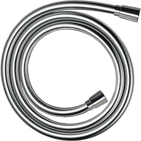 Hansgrohe – Flexible de douche 800 mm – Plastique chromé – Raccord DN 15 (1/2) cône – Écrou tournant – Articulation rotative anti-pliure