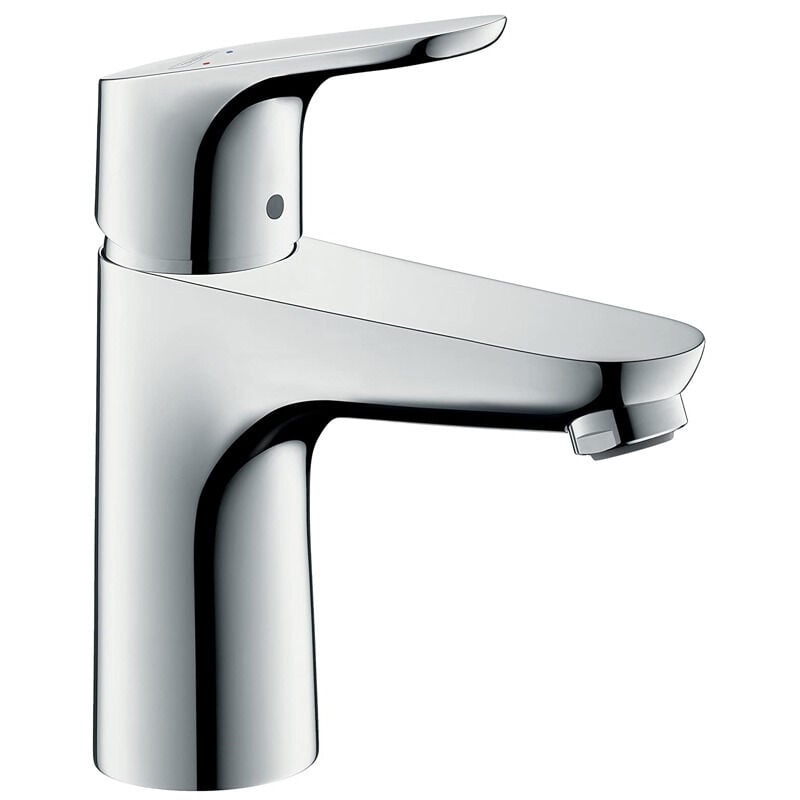 Hansgrohe - Focus 100 Mitigeur de lavabo sans tirette ni vidage bas débit, chromé (31513000)