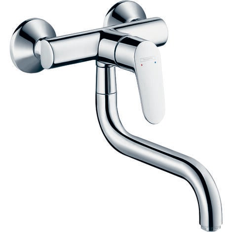 hansgrohe Focus M41 Einhebel-Küchenmischer, Wandmontage Lowspout,