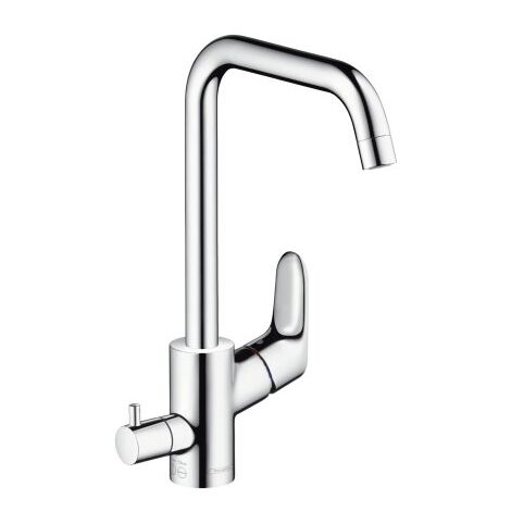 Hansgrohe Focus M41 mitigeur monocommande de cuisine M41 260, robinet d'arrêt de l'appareil, 1 jet, chromé - 31823000
