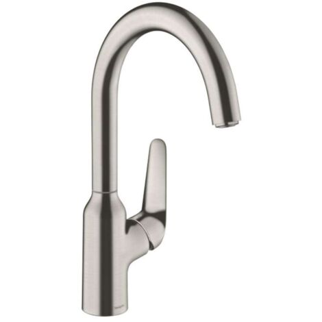 hansgrohe Focus M42 Miscelatore cucina monocomando 220, 1 getto, acciaio inox, 71802800