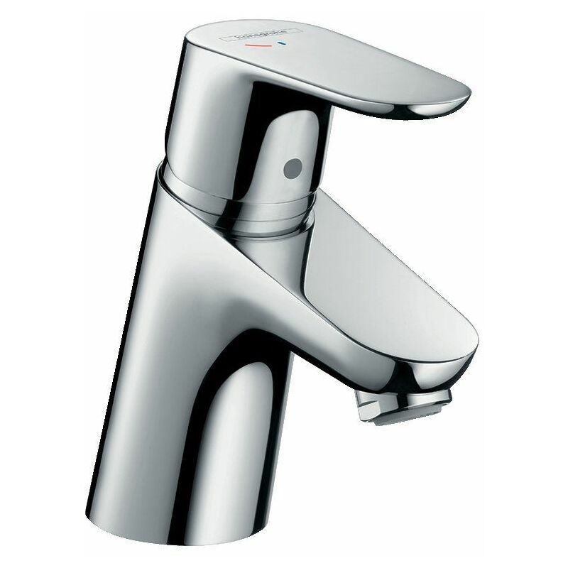 Focus Single Lever Basin Mixer Tap 70 CoolStart Pop-Up Waste Chrome - Silver - Hansgrohe