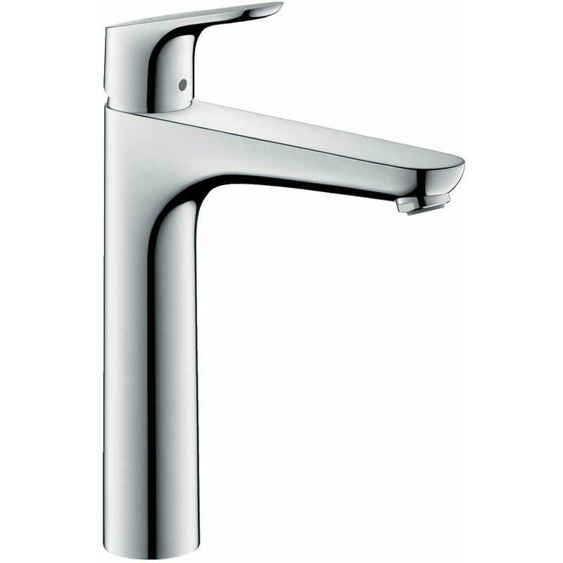 Focus Single Lever High Rise Basin Mixer Tap 190 Bathroom Chrome - Silver - Hansgrohe