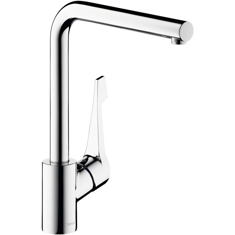 

Hansgrohe - Grifo con monomando para cocina Cento de caño alto, con mando giratorio cromado 14802000 - chrome