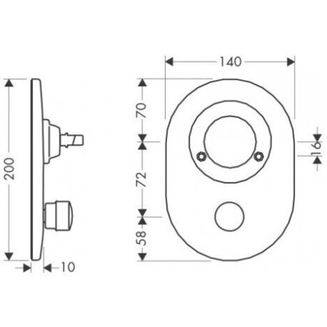 Hansgrohe HG Conversion kit bath mixer concealed, 97332000