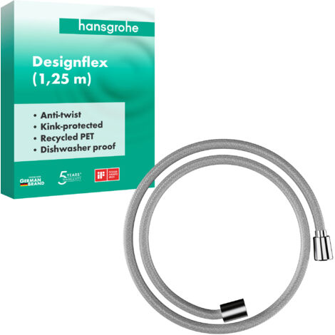 Hansgrohe HG Designflex Flessibile doccia in tessuto 125 cm Cromo, 28220000