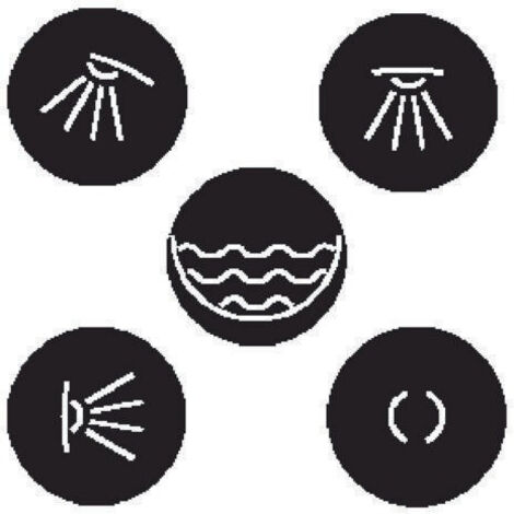 Hansgrohe HG Klebesymbole schwarz, 97218610