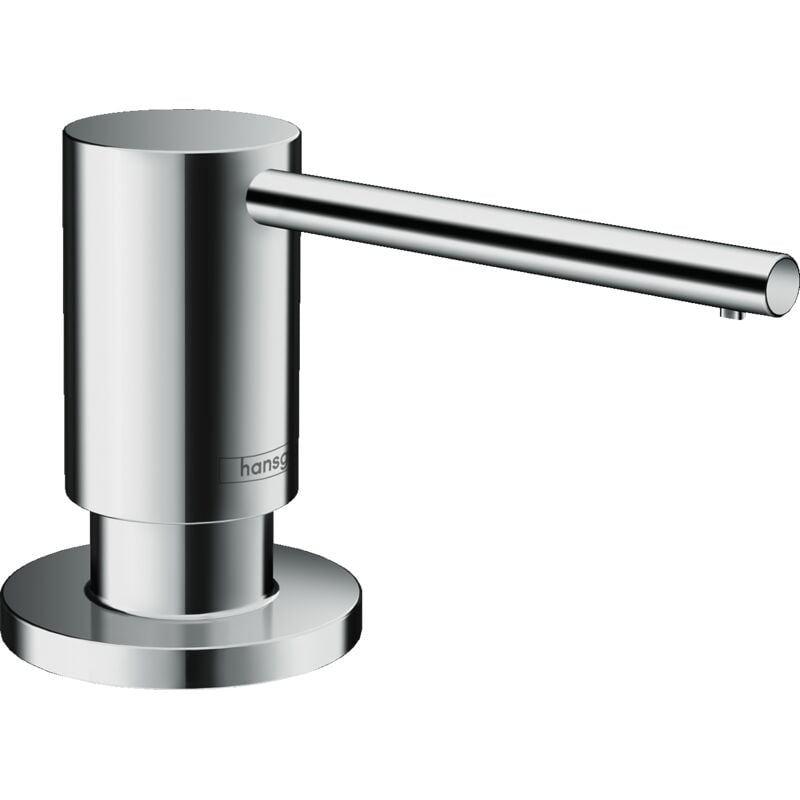 HANSGROHE Distributeur de liquide vaisselle A41, rosace ronde, haut. bec 71 mm, Chromé 40438000