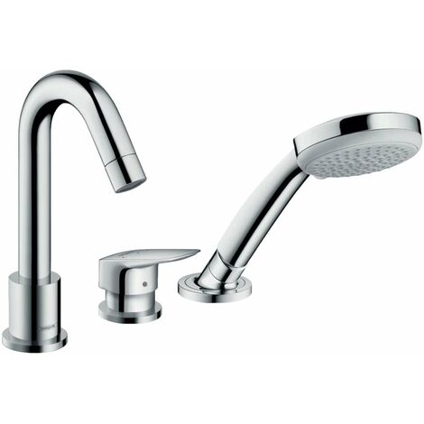 Rubinetti Bagno 3 Fori.Hansgrohe Logis Miscelatore A 3 Fori Per Vasca Da Bagno Cromato 71310000