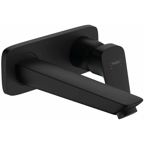 Hansgrohe Logis - Miscelatore ad incasso per lavabo, con sistema di scarico, EcoSmart, nero opaco 71220670