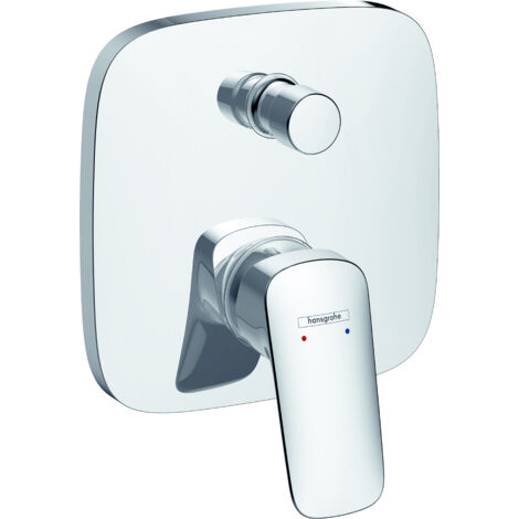 hansgrohe Logis Miscelatore monocomando vasca ad incasso con combinazione di sicurezza integrata secondo EN1717 per iBox universal Cromo, 71407000