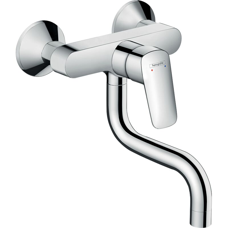 Hansgrohe - Mitigeur cuisine Talis 210 pour montage mural chrome