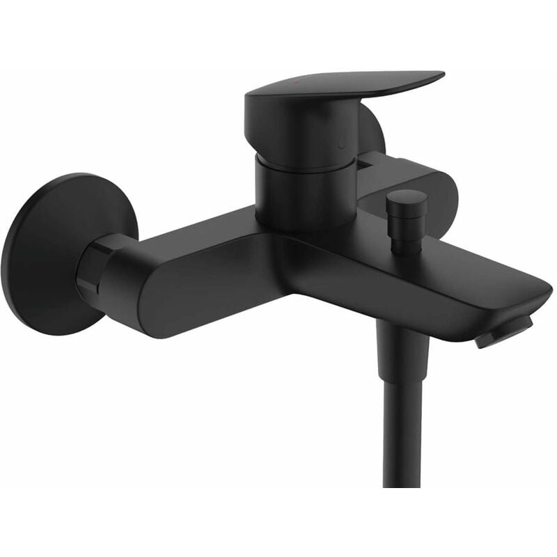 Logis - Mitigeur de baignoire, noir mat 71400670 - Hansgrohe