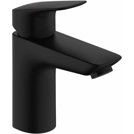 Hansgrohe Logis - Mitigeur de lavabo avec vidage, CoolStart, EcoSmart, noir mat 71102670