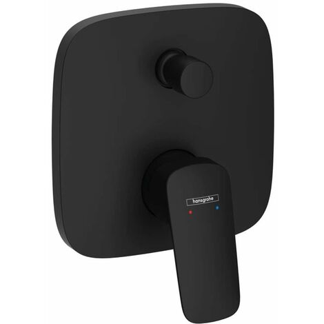 Hansgrohe – Mitigeur de douche encastré 2 sorties noir mat – Compatible iBox universal – Débit 21 l/min – Limiteur de température réglable – 71405670