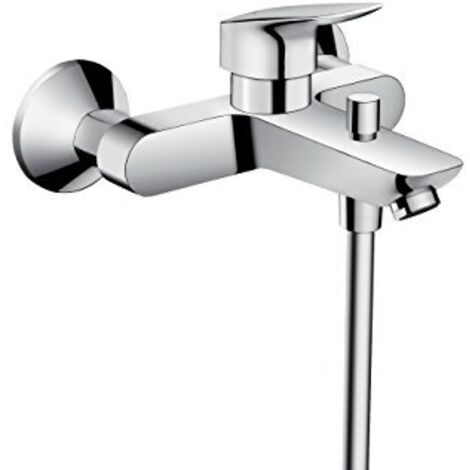 hansgrohe Logis - Rubinetto per vasca da bagno esterno per 2 utenze, Miscelatore monocomando per vasca, cromo, 71400000