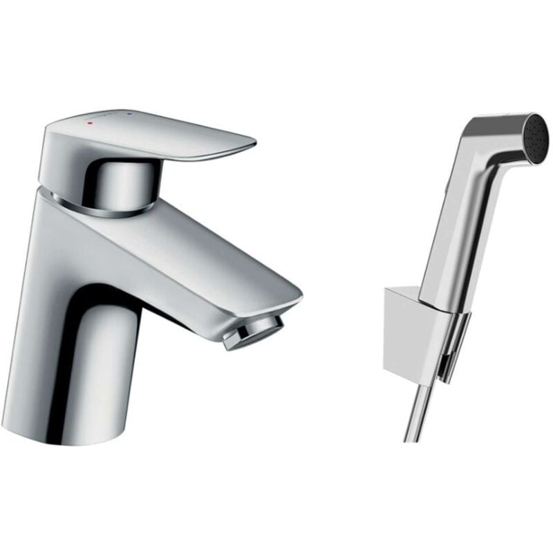 Hansgrohe - Logis - Mitigeur de lavabo avec douchette de bidet, chrome 71290000