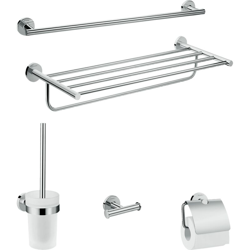 Logis Universal - Ensemble d'accessoires pour salle de bains, chrome 41728000 - Hansgrohe