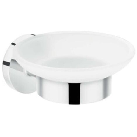 Hansgrohe Logis Universal Seifenhalter 41715000 chrom, mit Glasschale, Messing