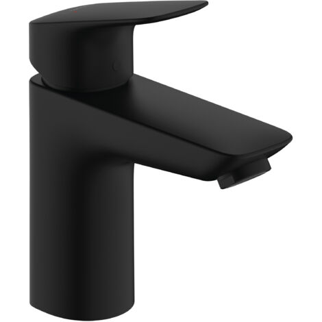 Hansgrohe Logis - Waschtischarmatur mit Ablaufgarnitur, EcoSmart, schwarz matt 71100670