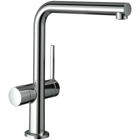 Hansgrohe M54 - Grifo de fregadero Talis 270, con válvula cerrable para dispositivo, cromo 72827000