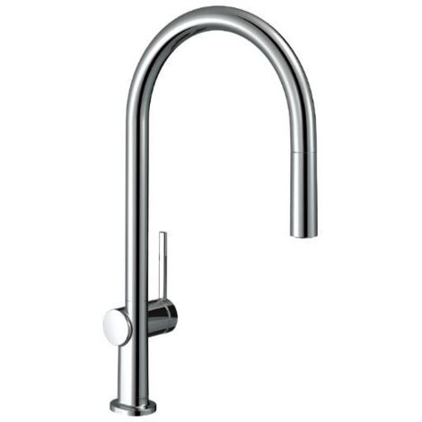 Hansgrohe M54 - Grifo de fregadero Talis con caño extraíble, cromo 72802000