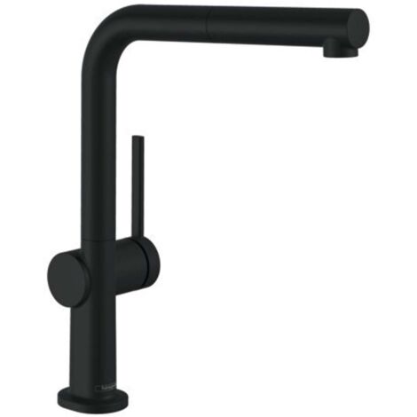 Hansgrohe M54 - Miscelatore Talis per lavello, con bocca di erogazione estraibile, sBox, nero opaco 72809670