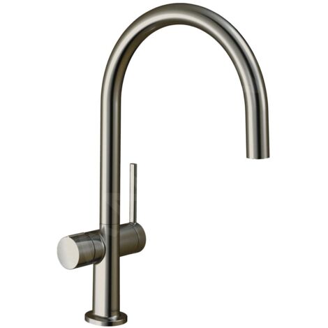 Hansgrohe M54 - Mitigeur d'évier Talis 220, avec vanne d'arrêt, aspect inox 72805800