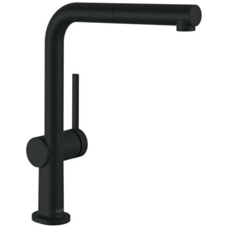 Hansgrohe M54 - Spültischarmatur Talis mit ausziehbarer Brause, sBox, schwarz matt 72809670