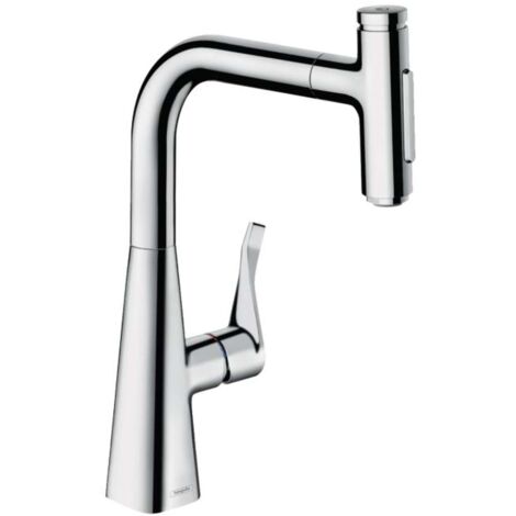 Hansgrohe M71 - Spültischarmatur M7117-H240 mit ausziehbarer Geschirrbrause, sBOX, verchromt 73817000