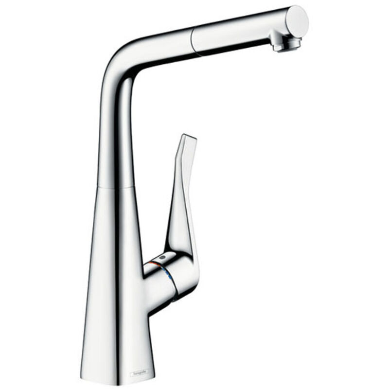 Hansgrohe - Metris Mitigeur cuisine bec extractible chromé 14821000