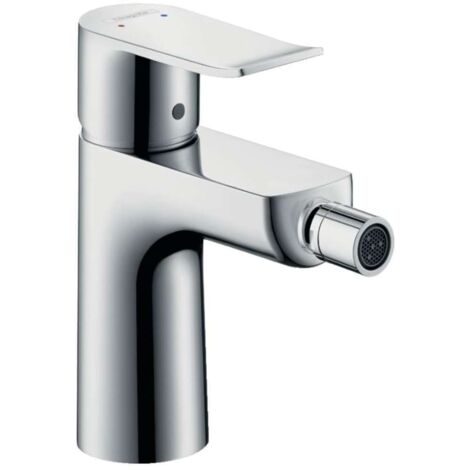 Hansgrohe Metris New - Grifo monomando de bidé con desagüe, cromo 31280000