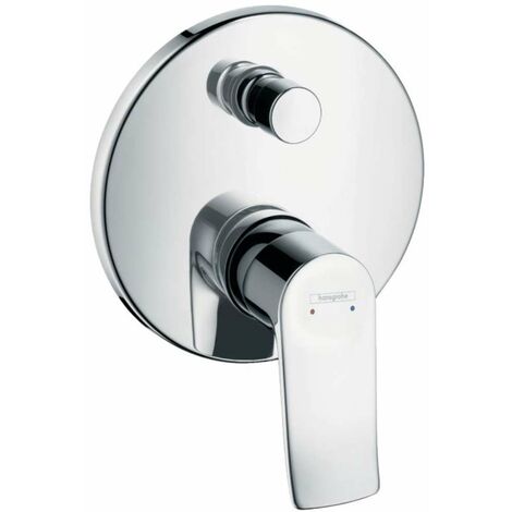 Hansgrohe Metris New - Miscelatore monocomando ad incasso per vasca da bagno, cromato 31493000