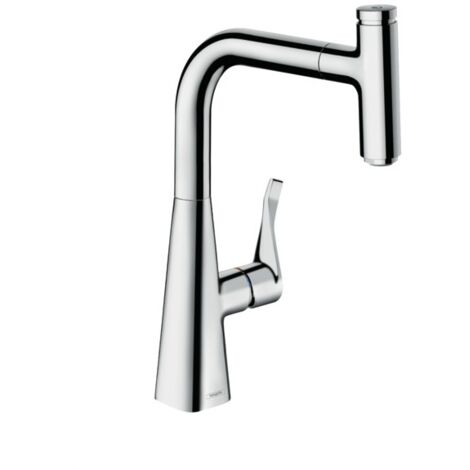 HANSGROHE Metris Select 240 Miscelatore cucina con doccetta estraibile cromato 14857000