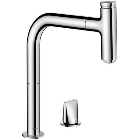 hansgrohe Metris Select M71 2-Loch Einhebel-Küchenmischer 200,