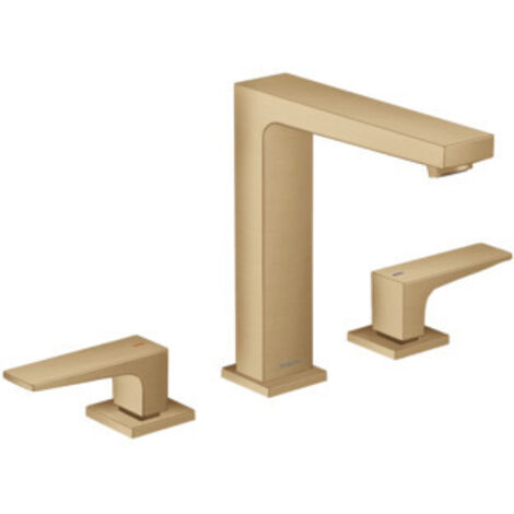hansgrohe Metropol 3-Loch Waschtischarmatur 160, Hebelgriffe,