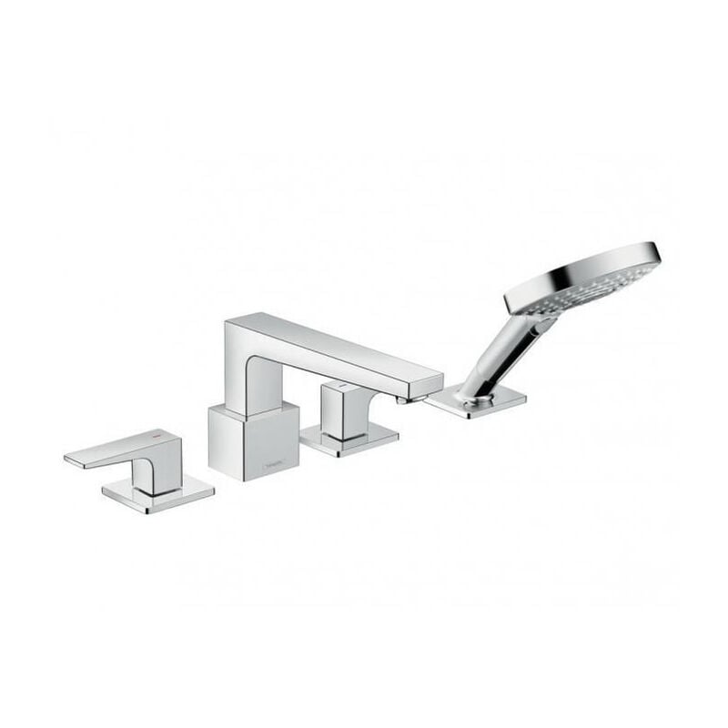 Hansgrohe - Metropol 4-hole rim-mounted bath mixer with lever handle, Chrome (32553000)