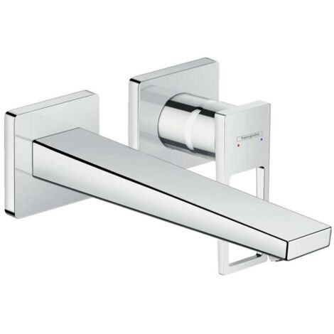 Hansgrohe Metropol - Grifo monomando de lavabo empotrado, instalación de 2 orificios, cromo 74526000