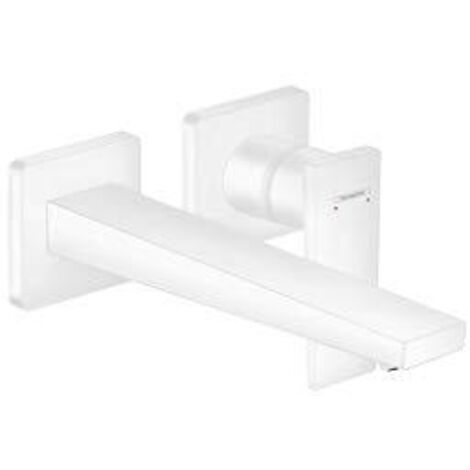 Hansgrohe Metropol - Miscelatore ad incasso per lavabo, montaggio a 2 fori, bianco opaco 32526700