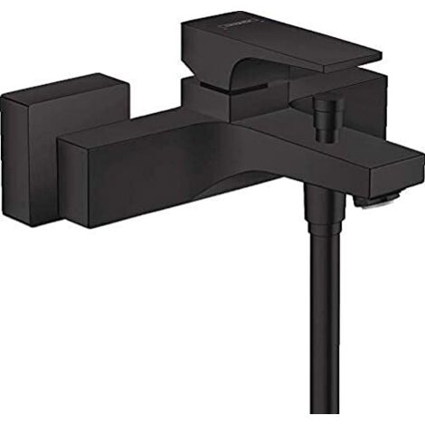 hansgrohe Metropol Miscelatore monocomando vasca esterno con maniglia a leva, nero opaco, 32540670