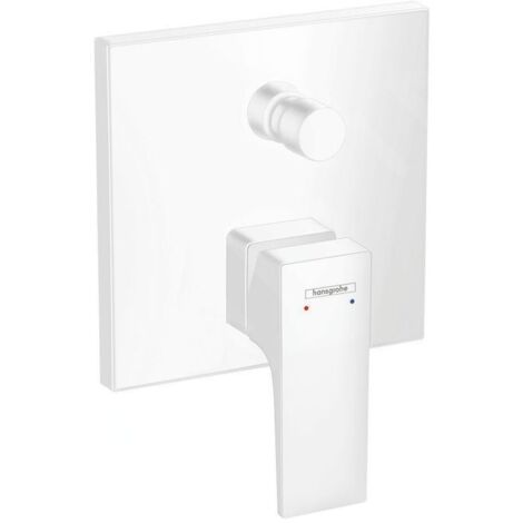 Hansgrohe Metropol - Mitigeur de baignoire encastré avec clapet anti-retour, blanc mat 32546700